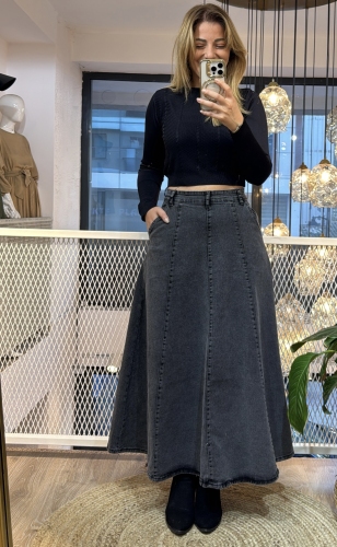 moda sokakta - Füme Kot Etek